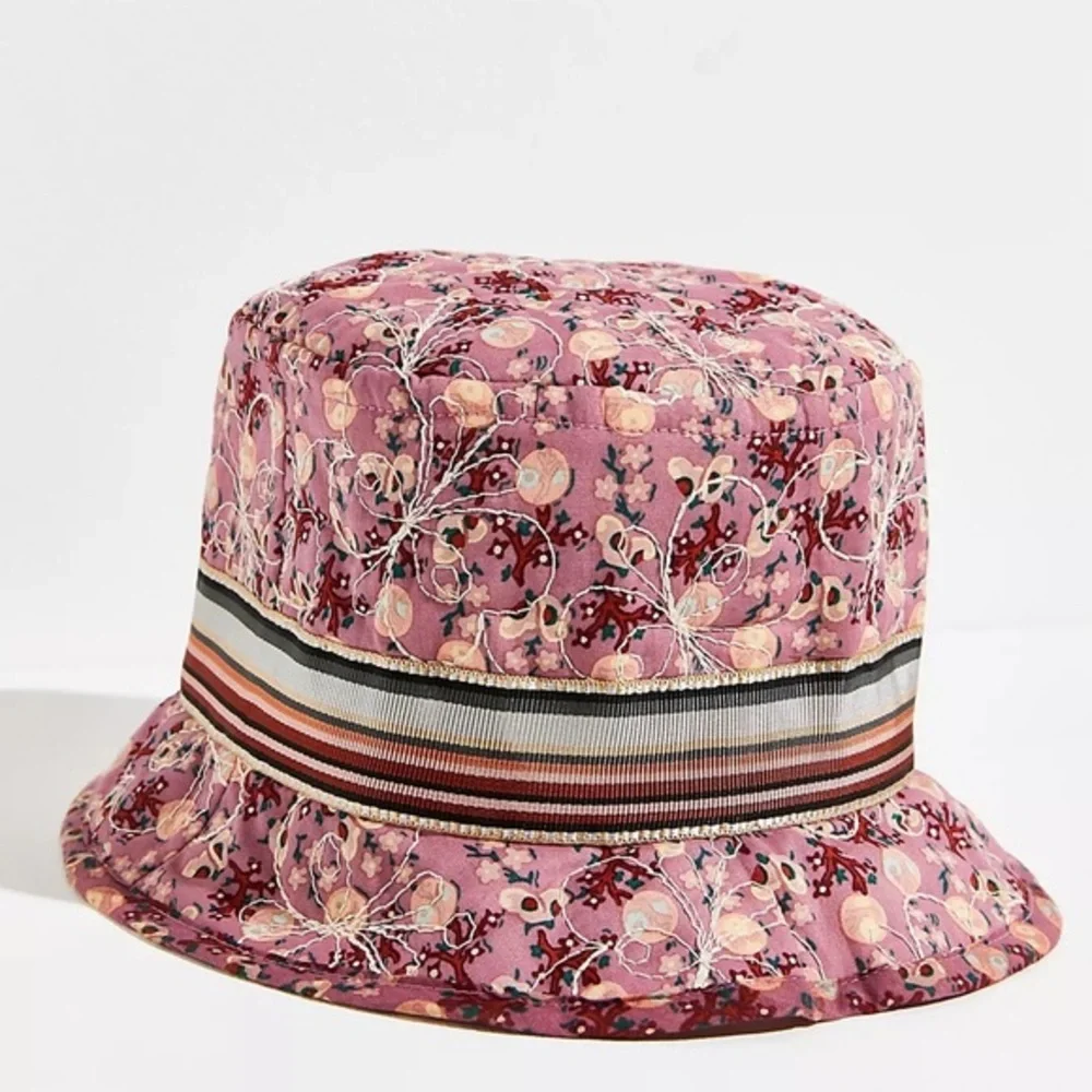 Anna Sui Butterfly Meadows Quilted Bucket Hat- Free People